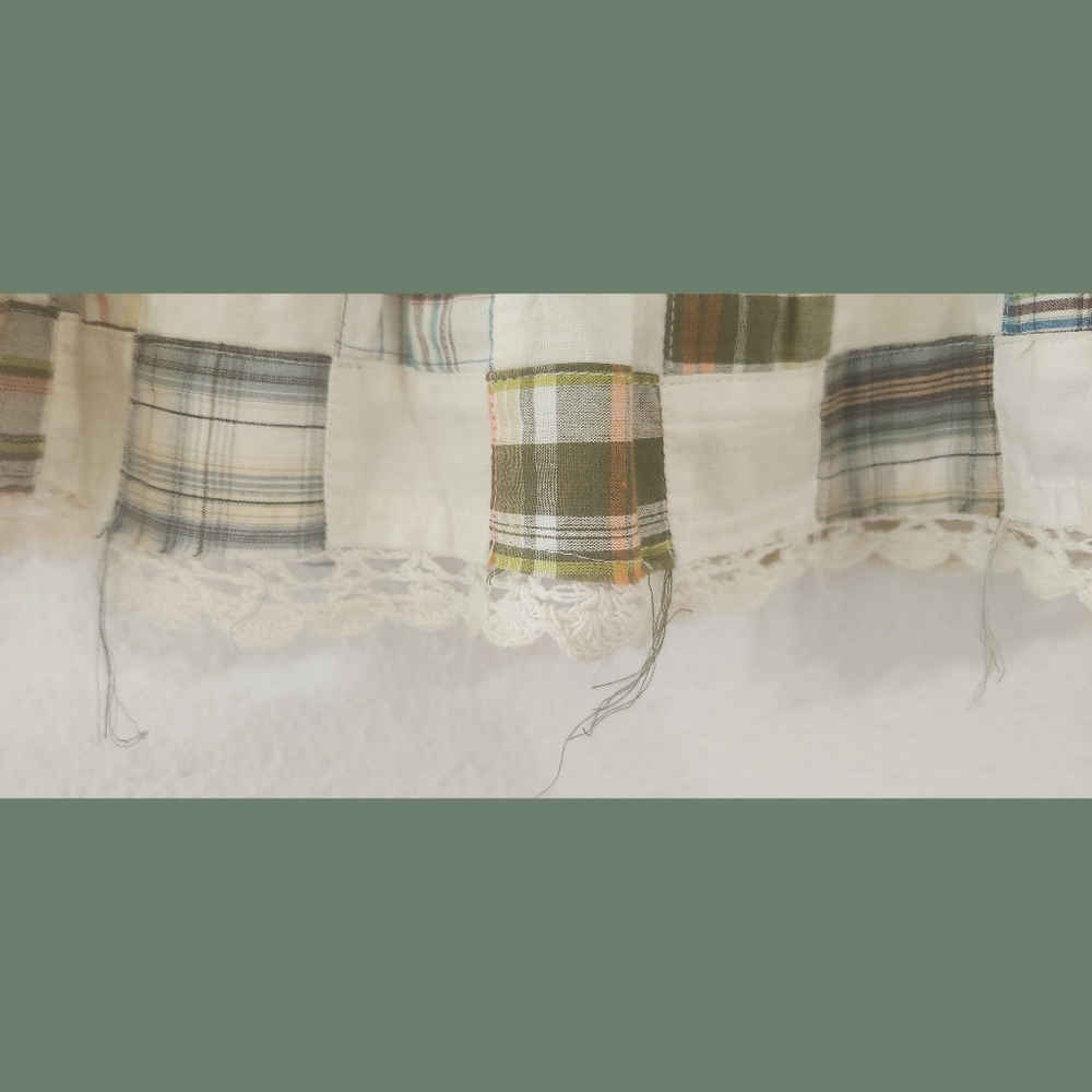 Free People Boho Patchwork Pull On Mini Skirt Med… - image 4